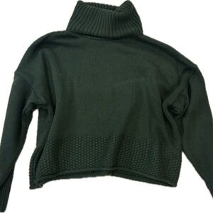 Madewell Forest/Pine Green Turtleneck Sweater